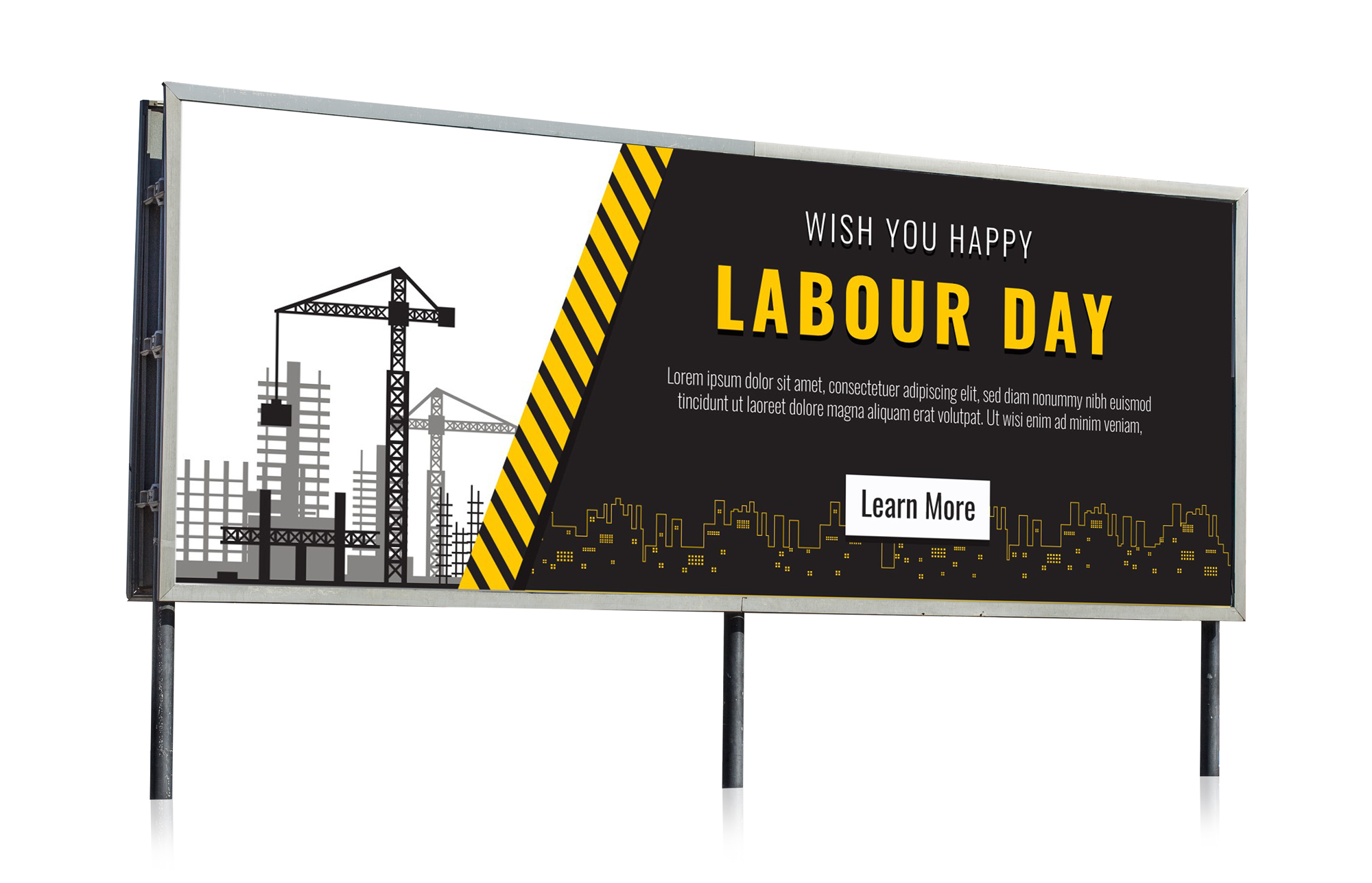 blank-sign-white-background